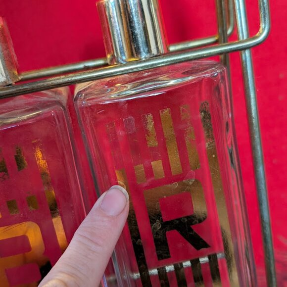 Vintage MCM Liquor Caddy Set - Picture 5 of 7